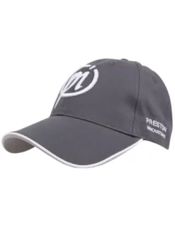 Preston NEW Pi GREY CAP - WITH WHITE TRIM BO